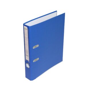 Registrator samostojeći Euro A4 standard uski plavi s metalnim rubom