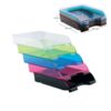 Ladica za spise Ark PVC prozirna svijetlo zelena