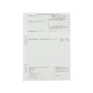 TI.XIII-31 Potvrda o prometu robe EUR-1 NN