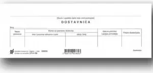 TI.II-126 Dostavnica u listu