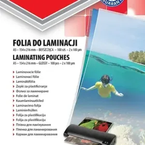 Folija za plastificiranje A5 100mic 100/1 sjajna Office products