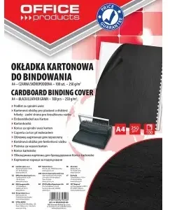 Korice za spiralni uvez reljefni karton A4 250gr 100/1 crne